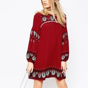 Asos embroidered tunic xs/s